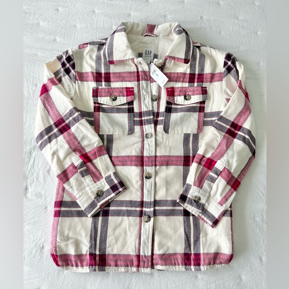 GAP Girls Sherpa Shacket, size M (New With Tags)